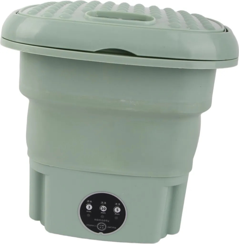 Lave-linge Portable Pliable Petit Format Idéal Camping et Étudiants - 4