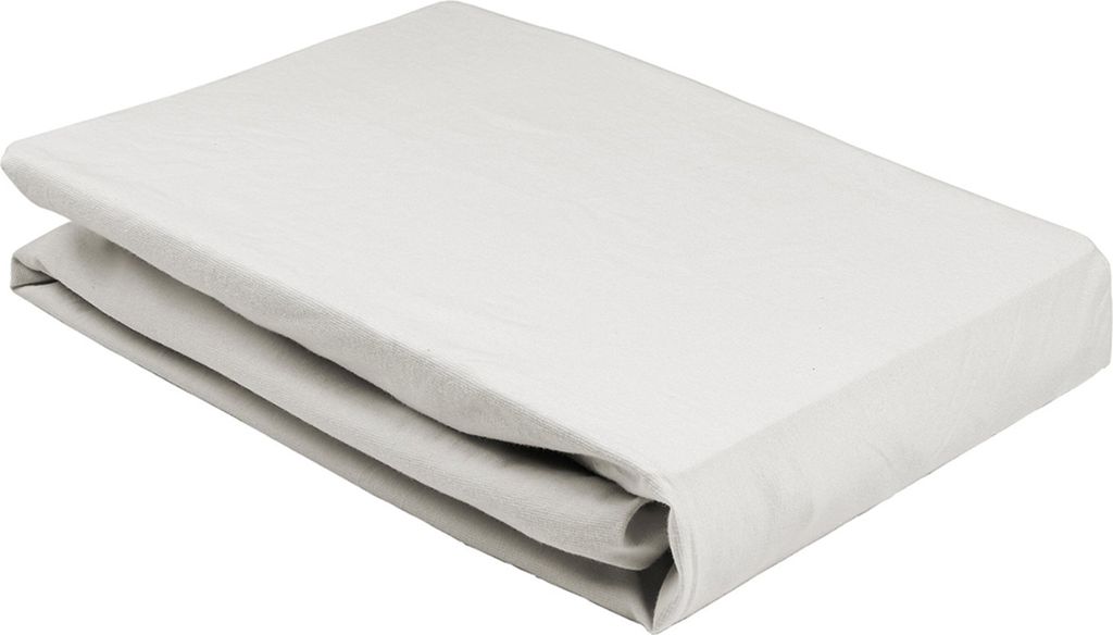 elegante Mako-Jersey Spannlaken für Topper Topper Farbe Platin Größe 140/160x200