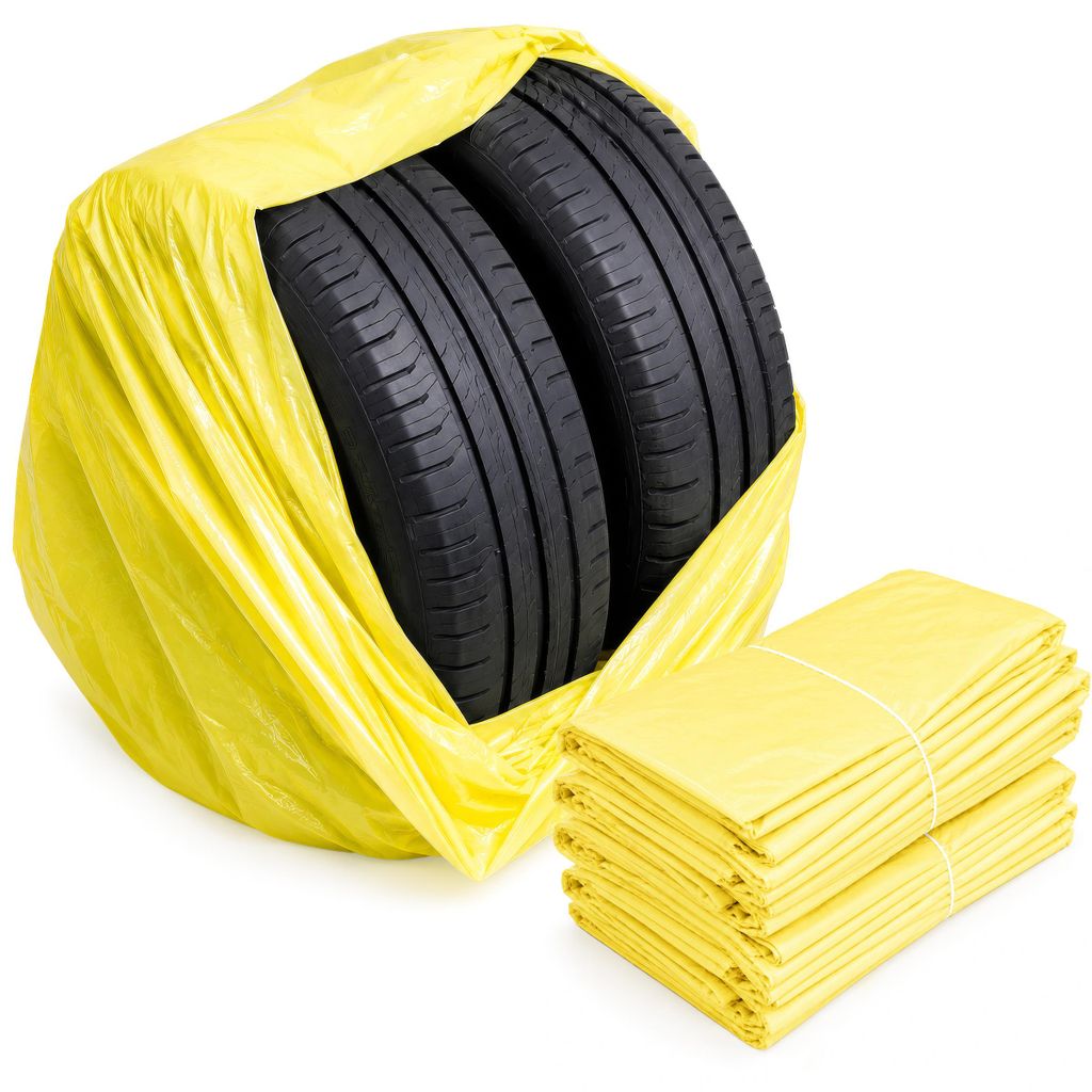 100 sacchi in LDPE per pneumatici, dimensioni 1000x1000 mm, Immagine del prodotto 
