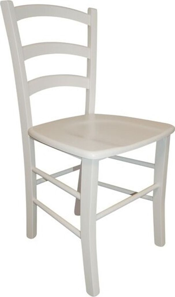 CasaDolce Esszimmerstühle PAESINA Weiß, 2er Set, massivholz