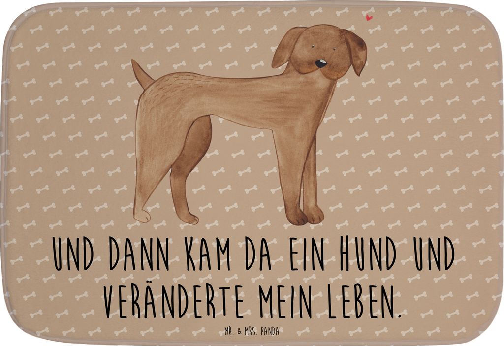 Mr. & Mrs. Panda Badematte Hund Dogge - Hundeglück - Geschenk, Süß, duschmatte, Badteppich, Sprüche, Badezimmerteppich, Hunde, Duschvorleger, H...