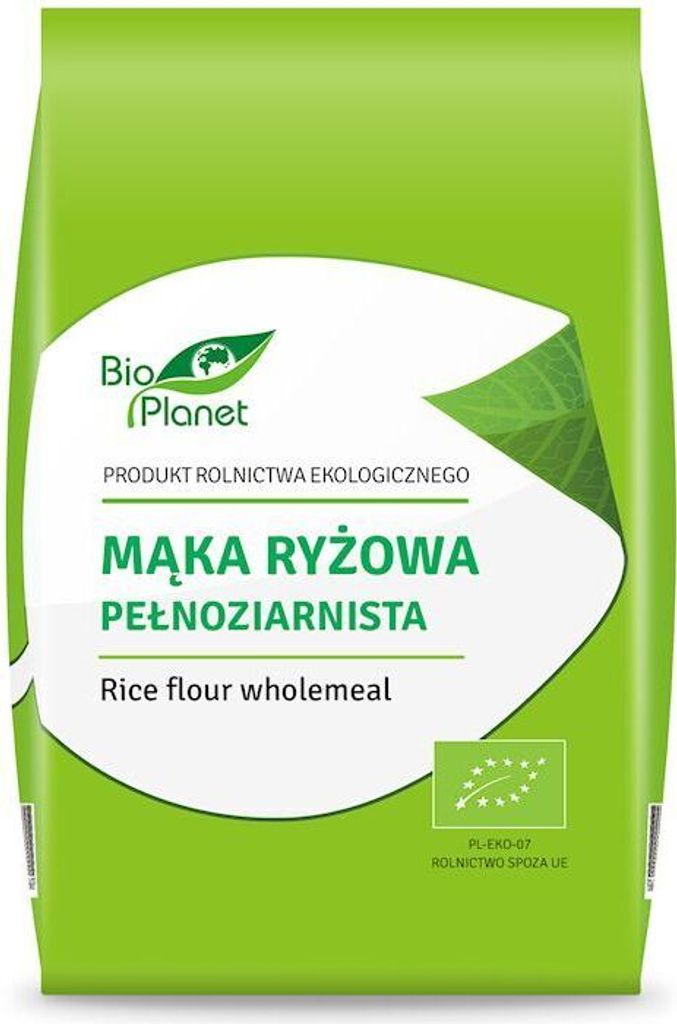 GLUTENFREIES -VOLLKORNRISMEHL 500 g –  PLANET Produktbild 