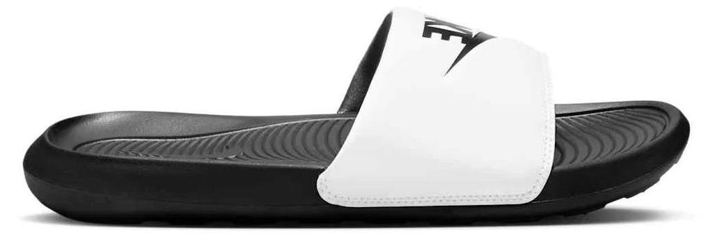 Nike Victori One Badslippers Heren Zwart/Wit Productafbeelding 