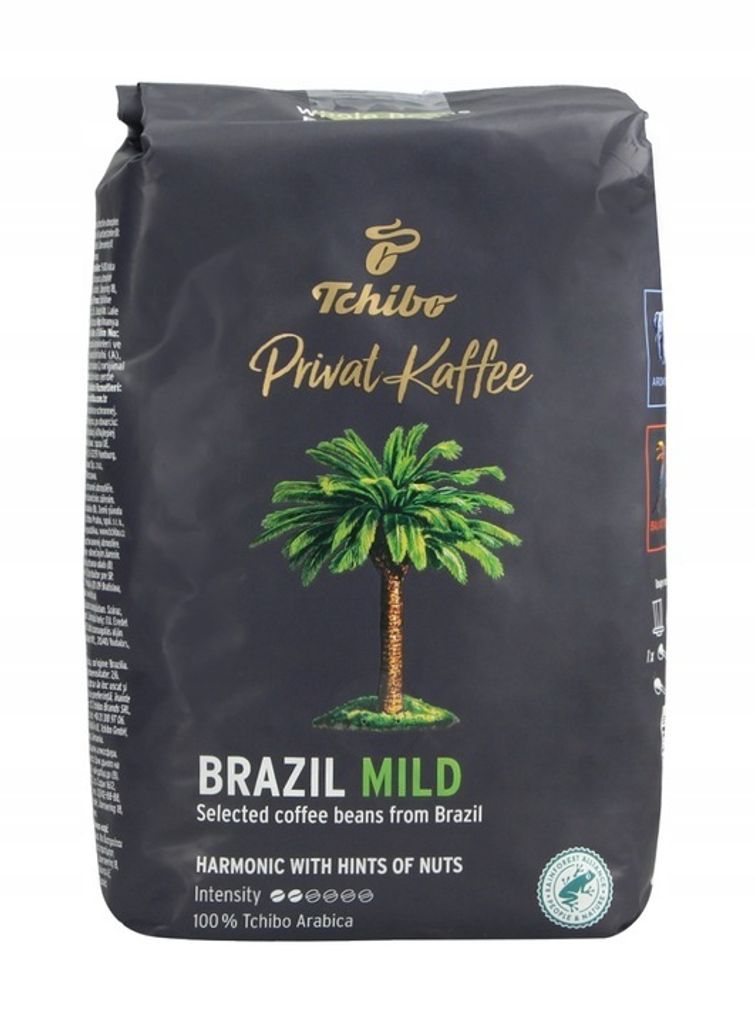 Tchibo Privat Kaffee Brazil Mild Kawa ziarnista 500g Zdjęcie produktu 