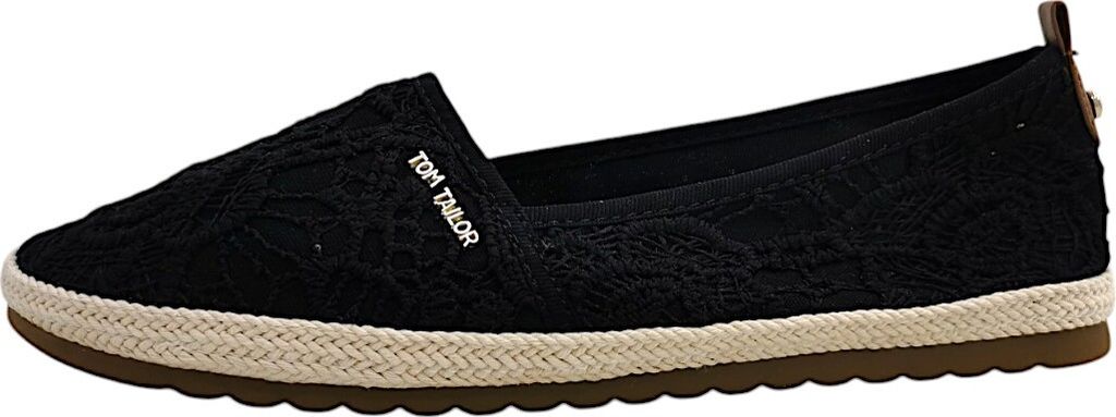Tom Tailor Leinenschuh Schwarz Produktbild 