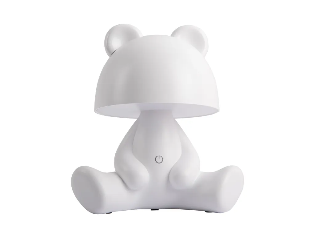 Lampe à poser pour bureau ou salon blanc : éclairage d'ambiance BEAR