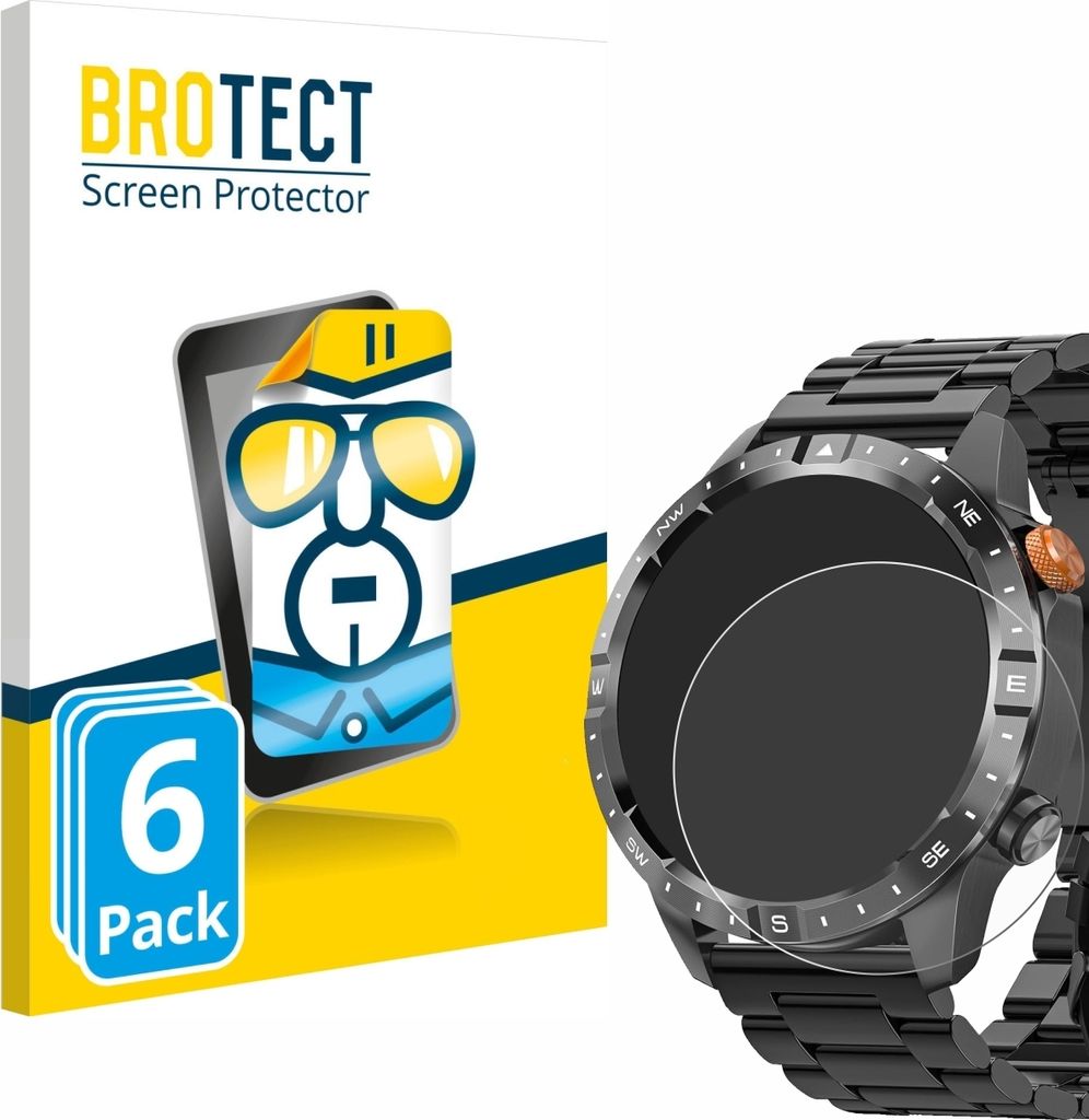 6x Für Swgota AK57 1.43" Schutzfolie BROTECT Displayschutz Produktbild 