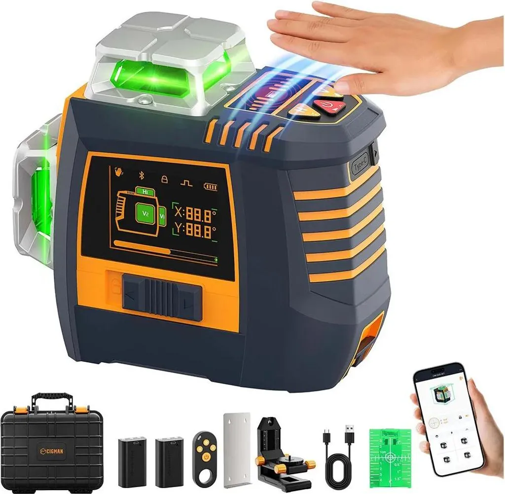 Laser linéaire CM-S05 12 lignes vert 505-550nm avec portée de 30m