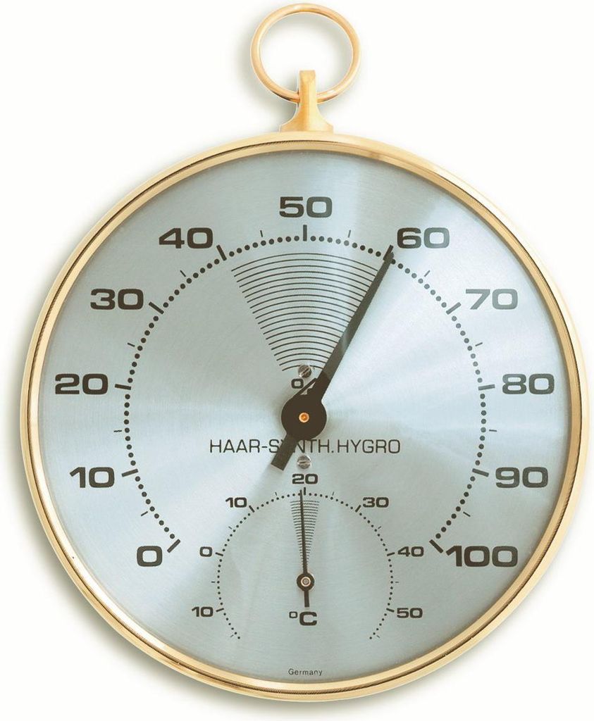TFA 45.2007 Analoges Thermo-Hygrometer mit Messingring Produktbild 