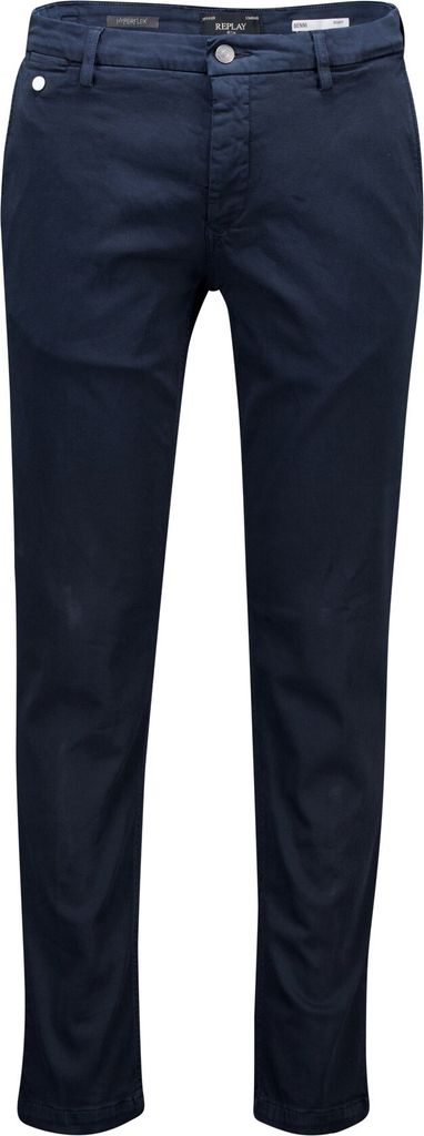 Replay Chino Benni dunkelblau Hyperflex Regular Fit