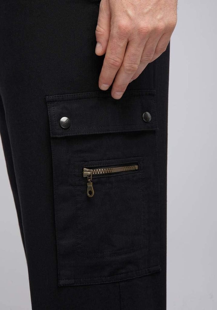 Pionier Cargohose Herrenhose schwarz Zollstocktasche Größe 24