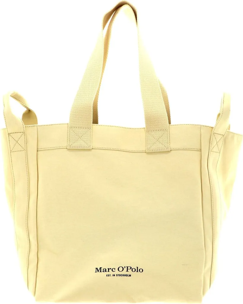 Borsa Marc O'Polo Malin Shopper Pale Yellow - Look Canvas Estate