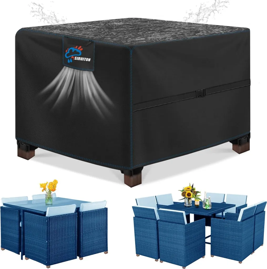 Housse de protection pour mobilier de jardin rond - Idéal terrasse