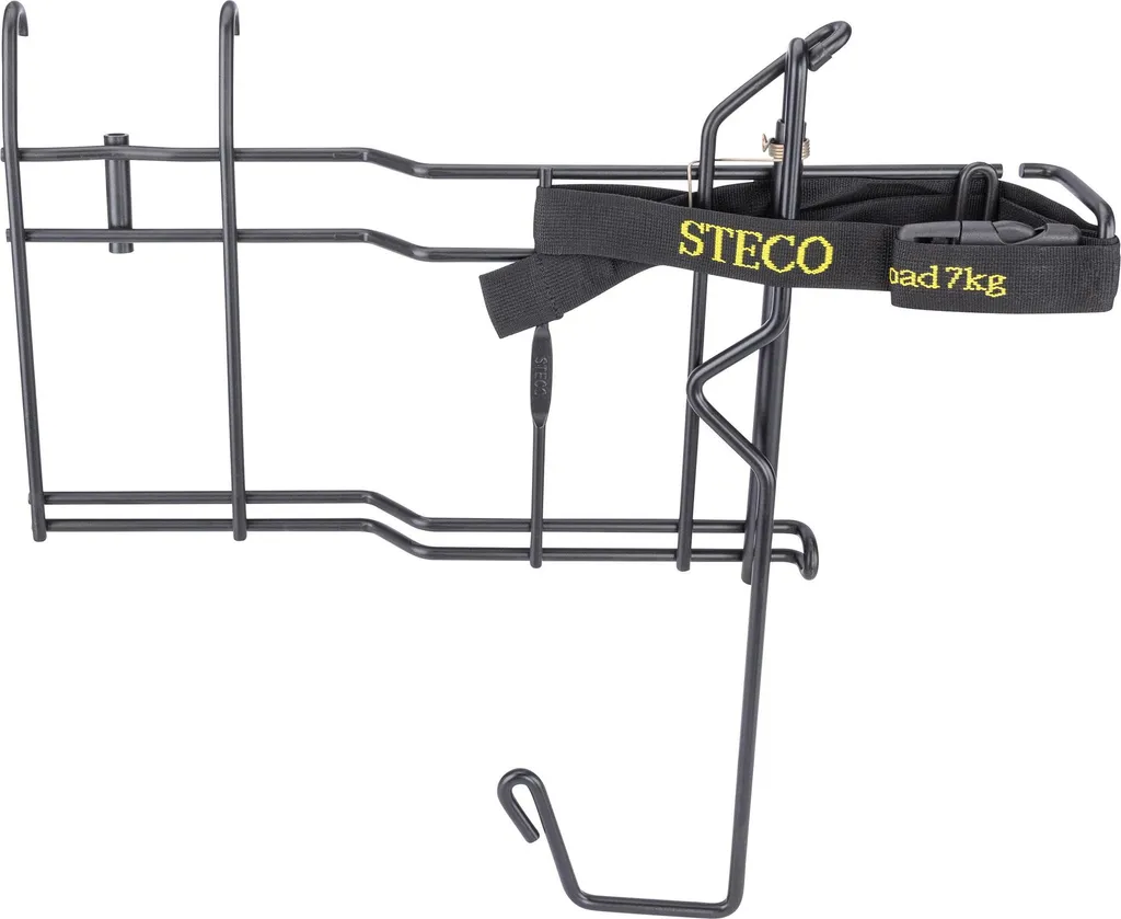 Support poussette vélo Steco Buggy-Me De Luxe noir anti-vibration