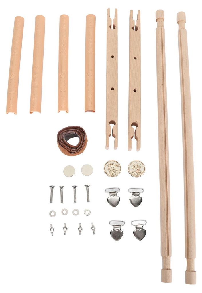 Rechteckiger, abnehmbarer Holzrahmen für Kreuzstich, Stickrahmen, Quiltrahmen, Ständer für Nadelspitzenstickerei und Wandteppiche