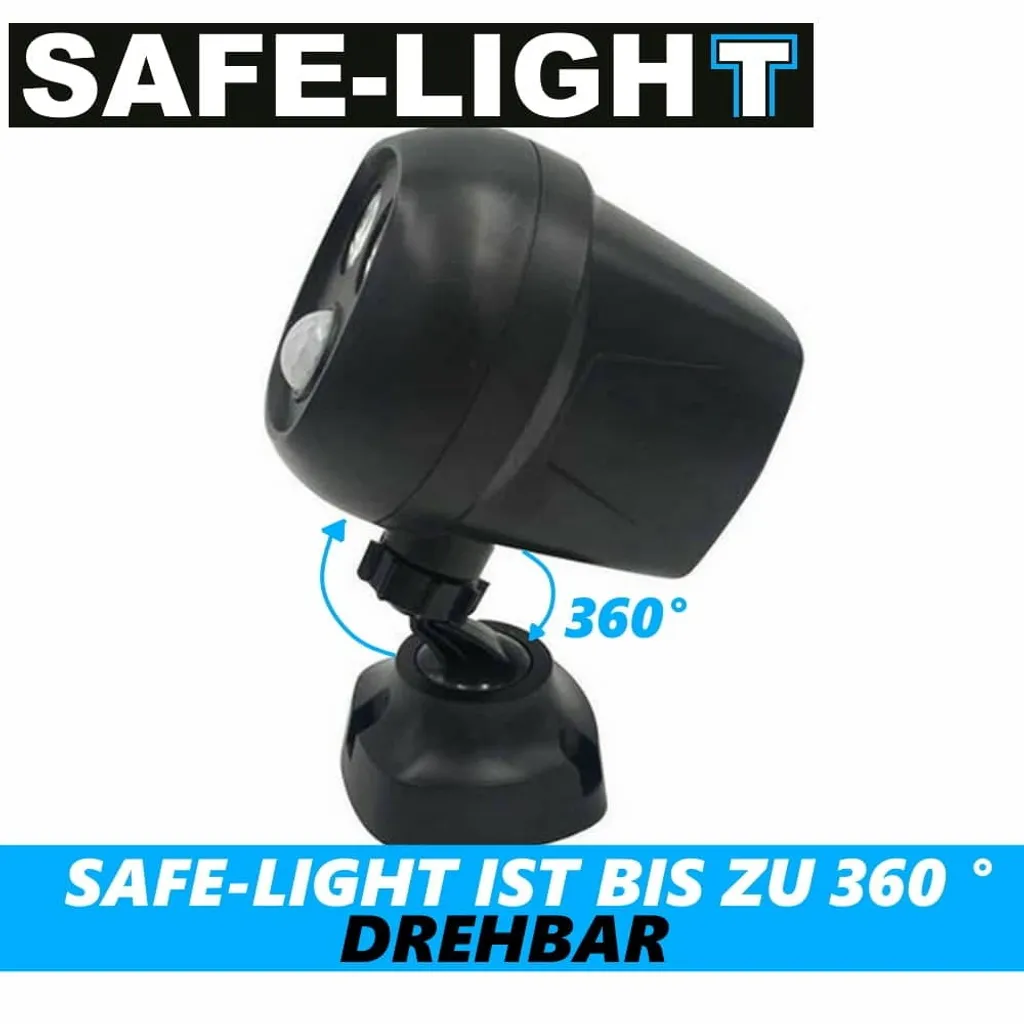 Offerta SAFE-LIGHT: Luce Sicurezza a Morsetto LED Multifunzionale - 2