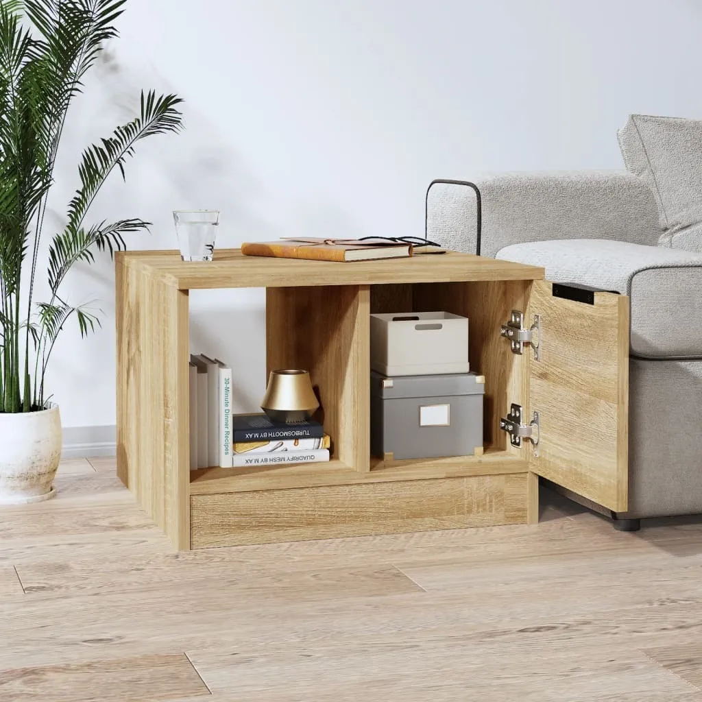 Tavolino Maison Exclusive Rovere Sonoma 50x50x36 cm - Arredo Moderno - 3
