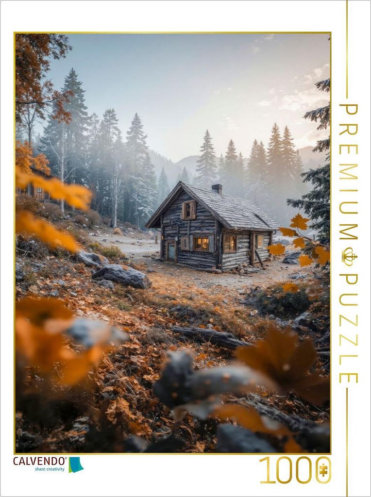 CALVENDO Puzzle Eine Wanderhütte - wer wird sie finden? | 1000 Teile Lege-Größe 64x48cm Foto-Puzzle für glückliche Stunden