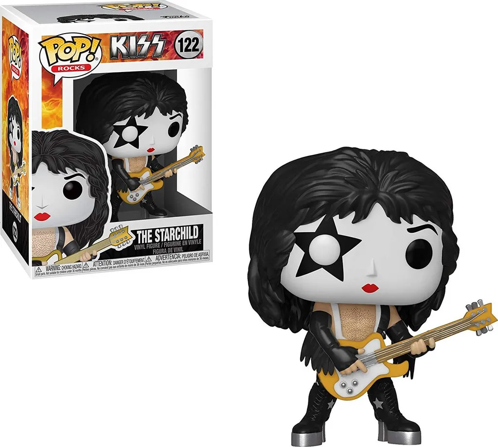 Cadeau Fan de Kiss : Figurine Pop ! The Starchild 122 Vinyle Authentique