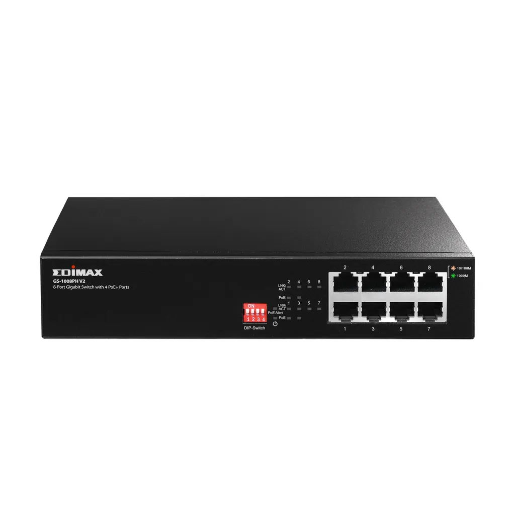 Switch PoE+ 8 Ports Gigabit EDIMAX GS-1008P V2 avec Long Range