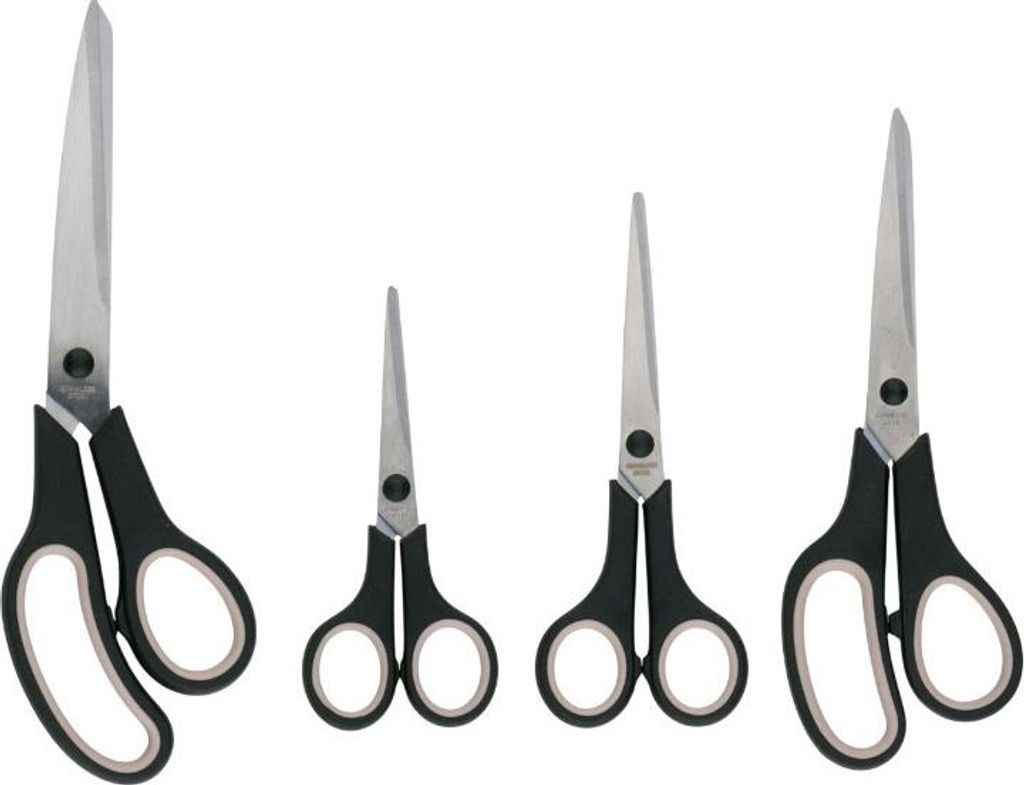 Nůžky Na Látku Nůžky Na Papír Ergonomické Alpina Sada 4 Ks Obrázek produktu 