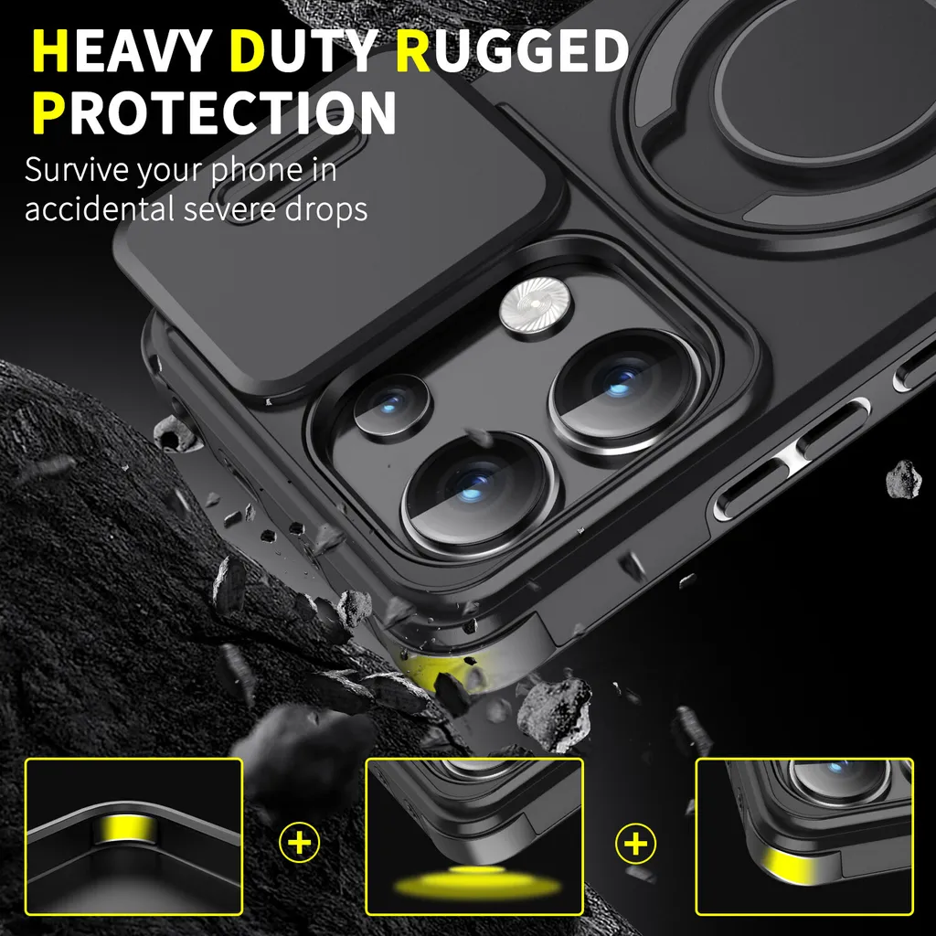 Cover Con Anello Rotante PEIYE Cover Per Xiaomi Redmi Note 13 5G, Custodia In Silicone Custodia Protezione Grado Militare