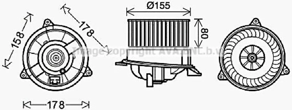 Moteur ventilateur de refroidissement silencieux et robuste PRASCO