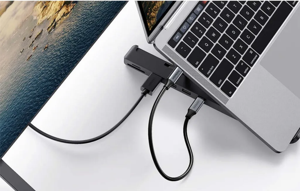 Station d'accueil USB-C 5-en-1 Hub et Support Pliable Aluminium X-Kit - 18