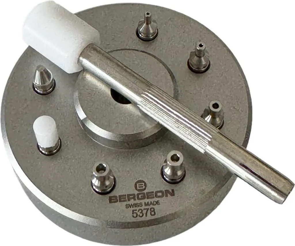 Outils Bergeon 5378 avec 8 embouts interchangeables en acier trempé