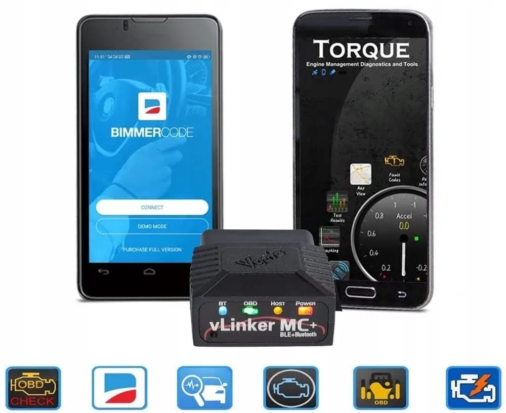 Vgate vLinker MC+ BT4.0 Interface OBD2 pour Bimmercode et FORScan - 11