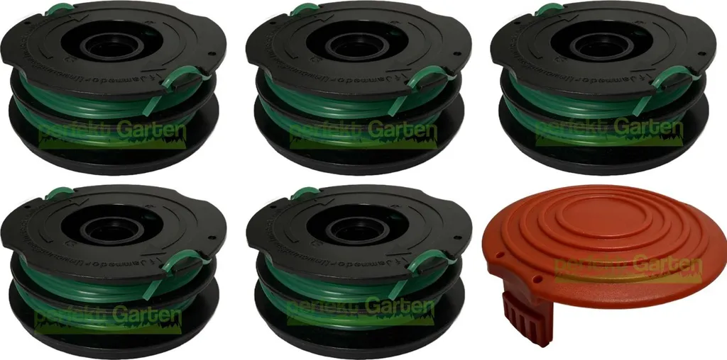 Set 5x Bobina Ricambio Black&Decker GL701 GL710 + 1x Tappo A6495