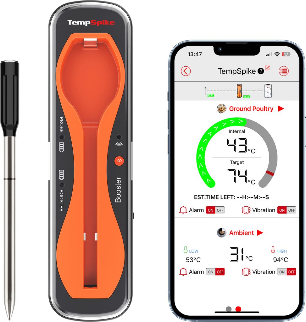 ThermoPro TempSpike TP960 Fleischthermometer Kabellos 150m Produktbild 