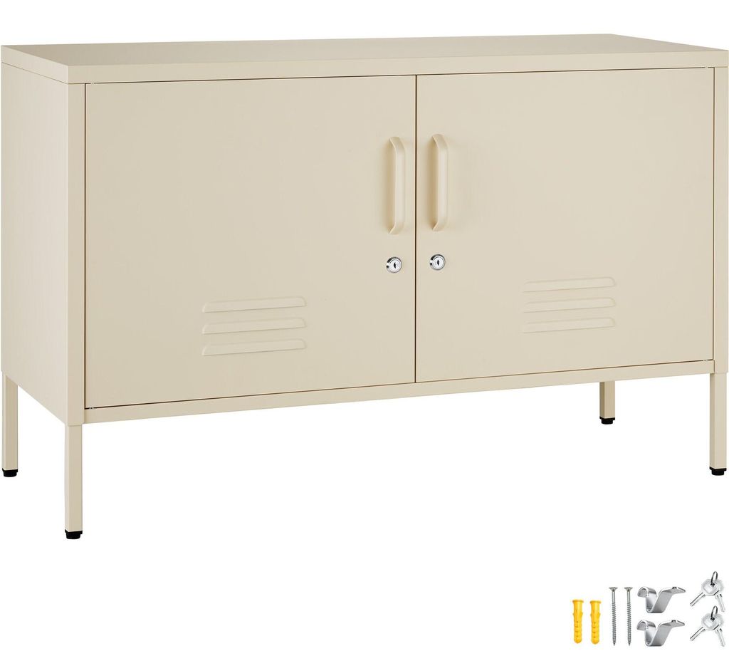 tectake® Sideboard Baker Kippschutz, höhenverstellbare Füße Produktbild 