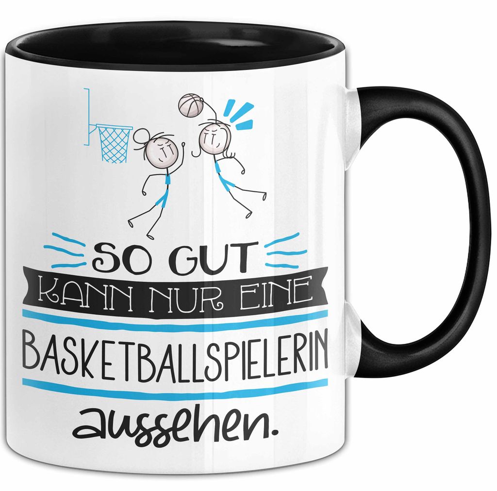 Basketballspielerin Geschenk Tasse So Gut Kann Nur Eine Basketballspielerin Aussehen Geschenkidee Geburtstag Weihnachten Lustig (Schwarz)
