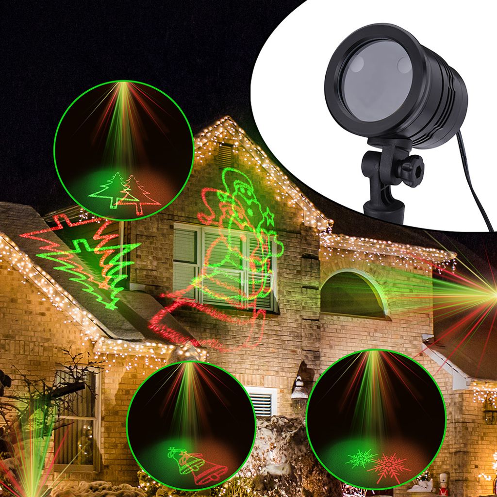 Monzana LED Innen Projektor Außen Weihnachten