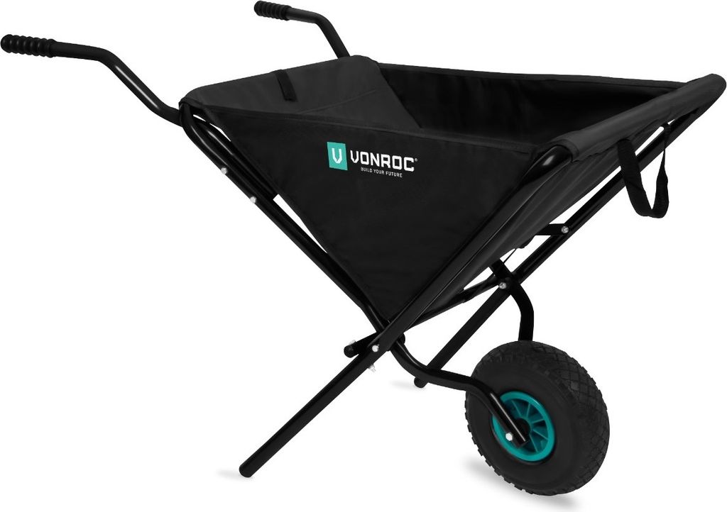 Vonroc Schubkarre 50 Liter - Schubkarren faltbar mit Produktbild 