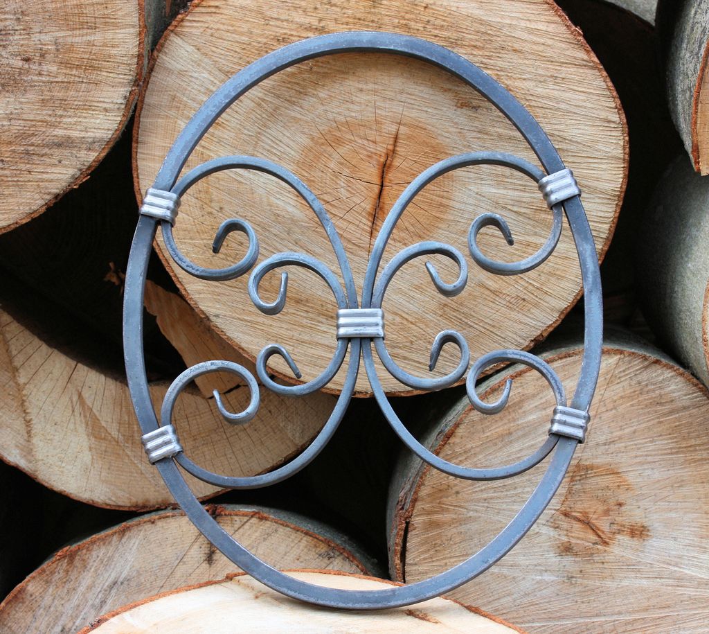 UHRIG Schmiedeeisen Ornament aus Stahl für Zaun, Geländer, Fenstergitter uvm.