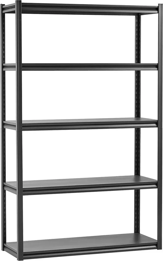 Étagère de garage modulable 5 niveaux en acier noir finition premium