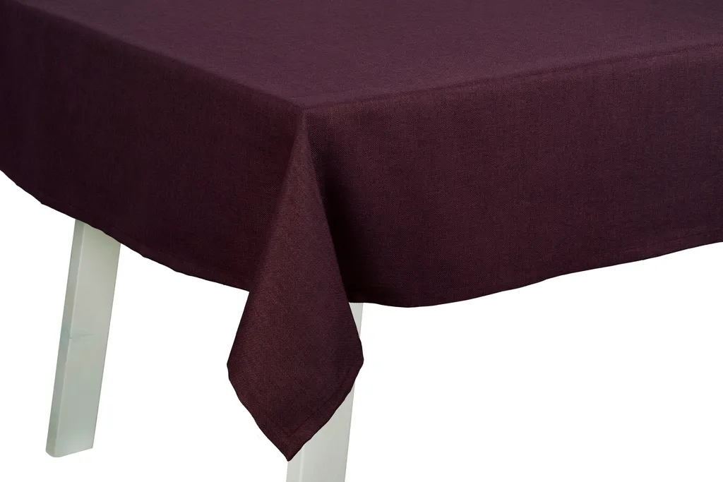 Nappe anti-taches prune 170x130 cm Pichler Structure à ourlet large