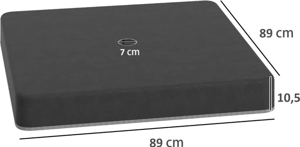 Poids de Parasol 89L Étanche et Remplissable Sable pour Extérieur - 3