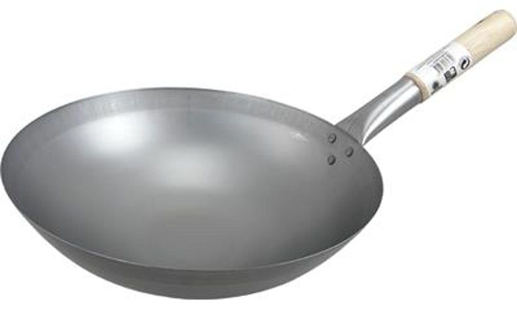 [ Wok Ø 33 cm s kulatým dnem ] Asijská železná pánev / Obrázek produktu 