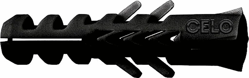 Industriedübel ø 12 mm Nylondübel schwarze Celo Allzweck-Dübel in Beutel