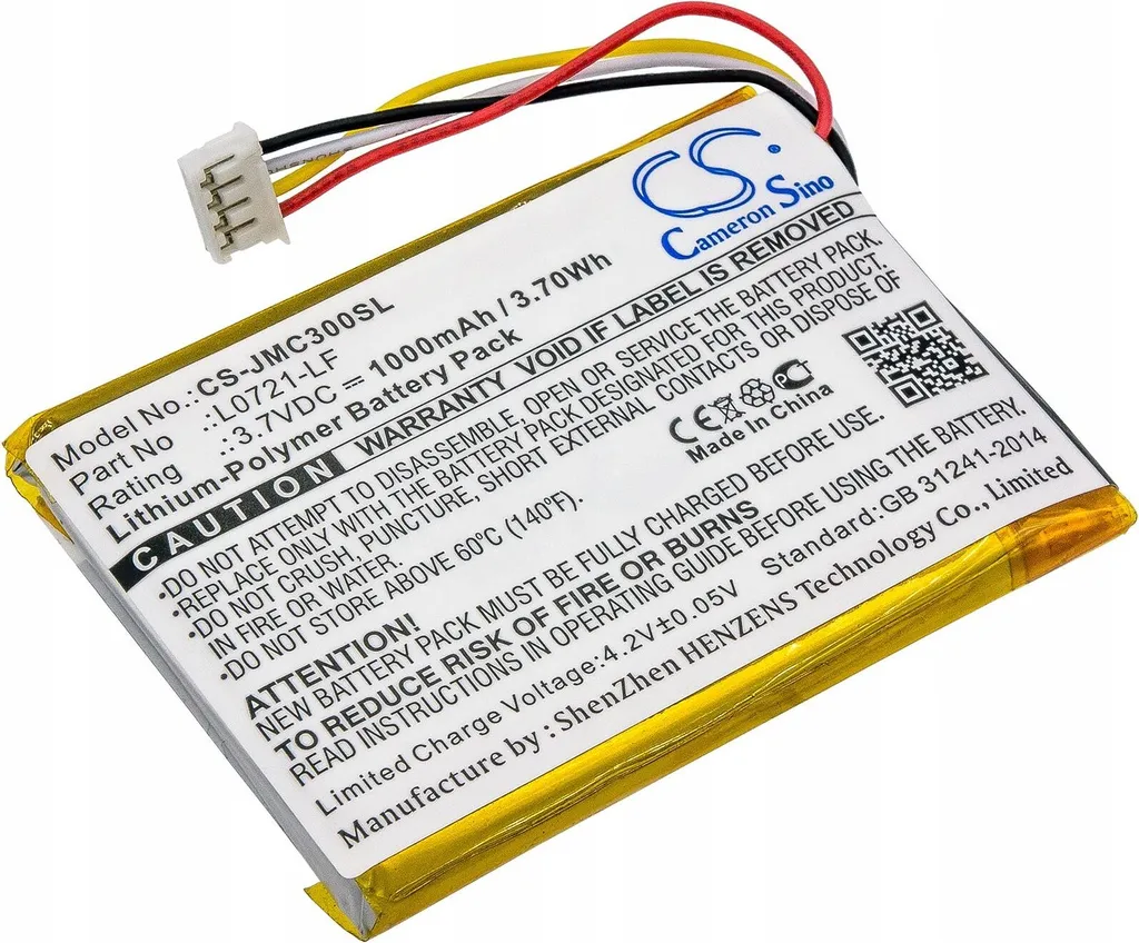 Batterie Li-Pol 1000mAh Haute Performance Compatible JBL Clip 3 Pro