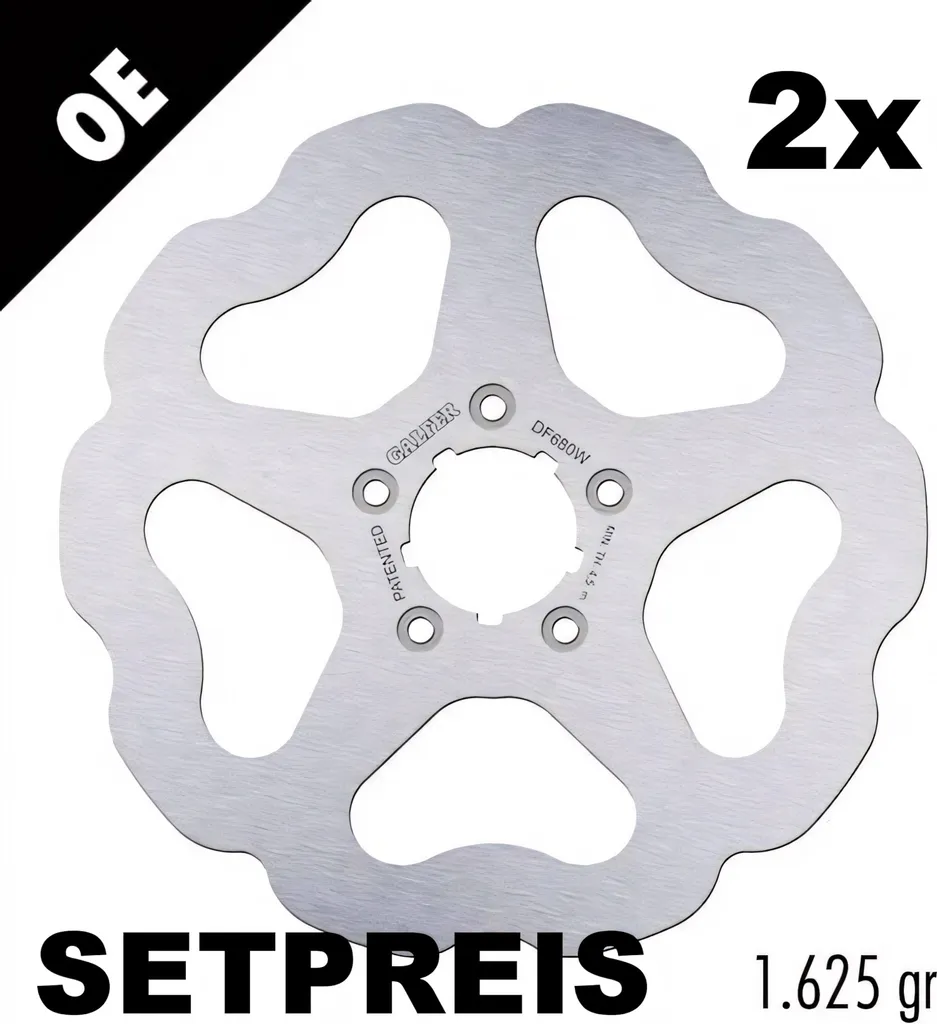 Disque de Frein Galfer WAVE Rigide 292x5mm pour Harley Davidson 1990-2023