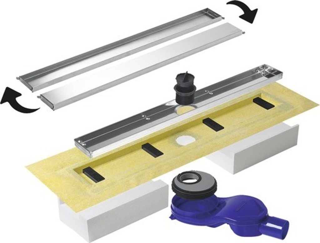 Komplett-Duschrinne Dural Vario-Line-Plus Doubleface 900 ETA-