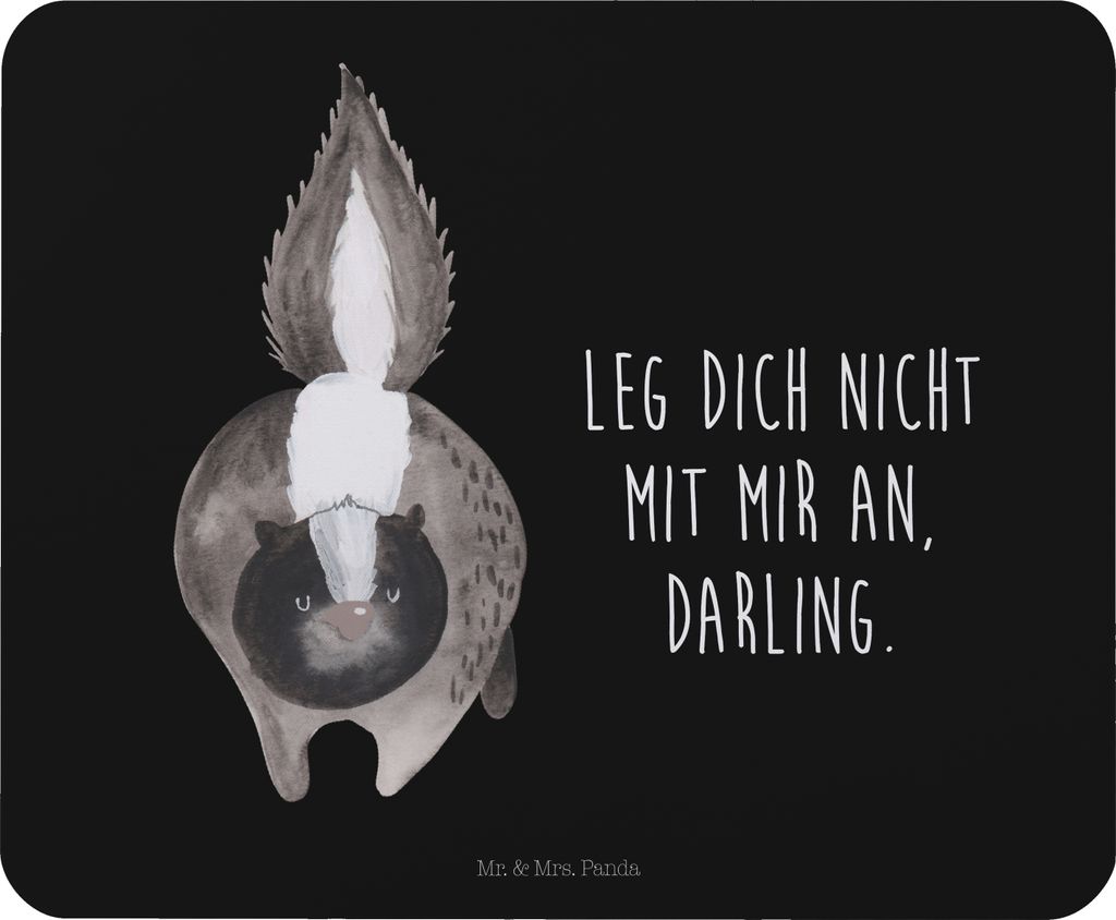 Mr. & Mrs. Panda Mauspad Stinktier Angriff - Schwarz - Produktbild 