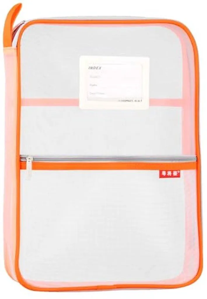 Classeur A4 pour Étudiant en Nylon Orange pour Transporter des Documents