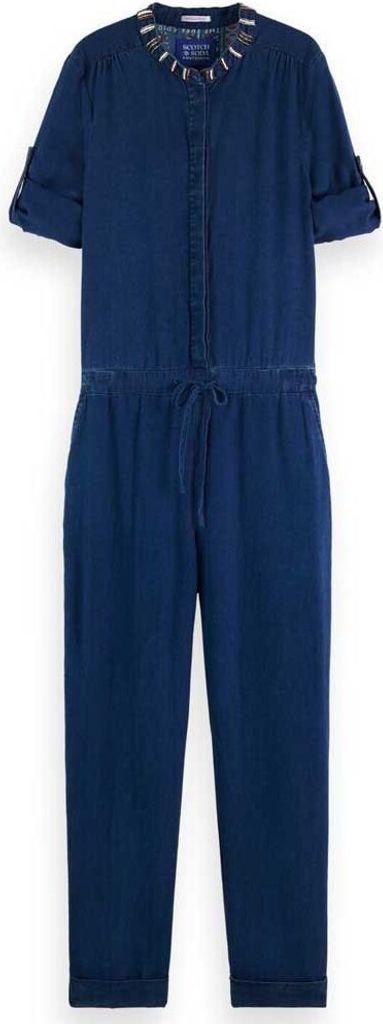 Scotch & Soda Indigo Lyocell Overall Blau 36 Frau Blau 36