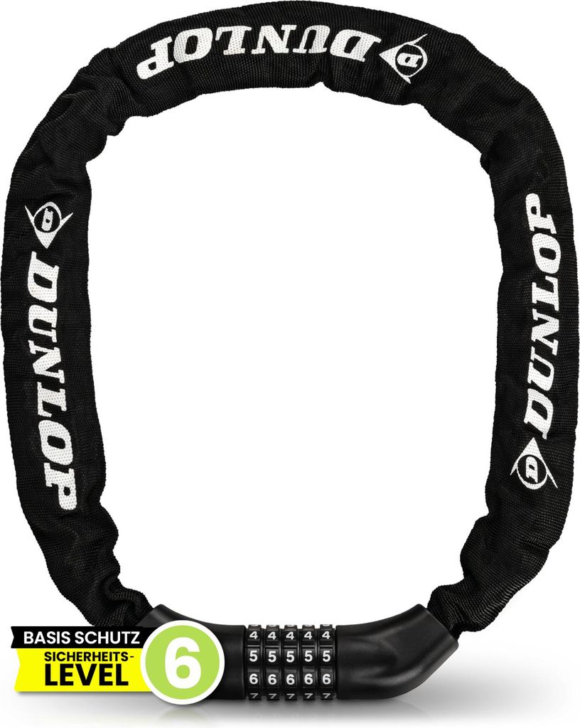 Zamek szyfrowy do roweru DUNLOP - Wysokie bezpieczeństwo - Zdjęcie produktu 