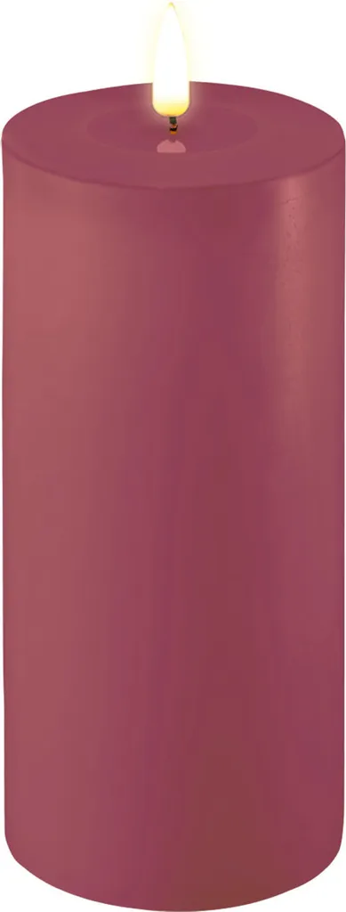 Candela LED Homeart Deluxe con funzione timer Magenta - 1